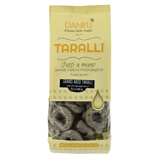 DANIELI Taralli with Toasted Wheat - 240g (8.5oz) - Pinocchio's Pantry - Authentic Italian Food