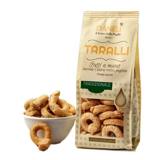 DANIELI Traditional Taralli - 240g (8.5oz) - Pinocchio's Pantry - Authentic Italian Food