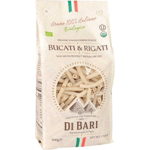 DI BARI Bucati & Rigati Pasta - 500g (1.1lb) - Pinocchio's Pantry - Authentic Italian Food