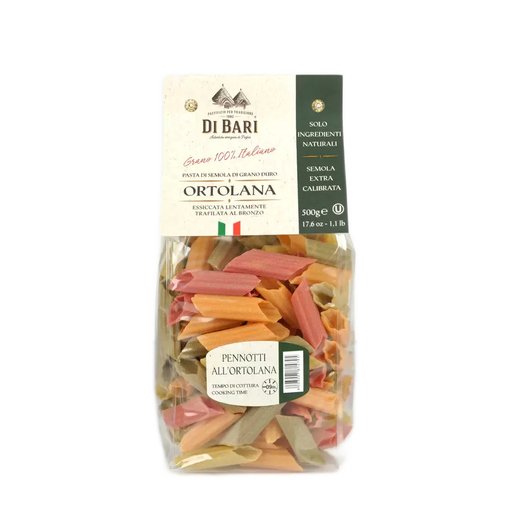 DI BARI Pennotti all’Ortolana Pasta - 500g (1.1lb) - Pinocchio's Pantry - Authentic Italian Food