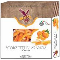 DI IORIO Candied Orange Zest - 100g (3.53oz) - Pinocchio's Pantry - Authentic Italian Food