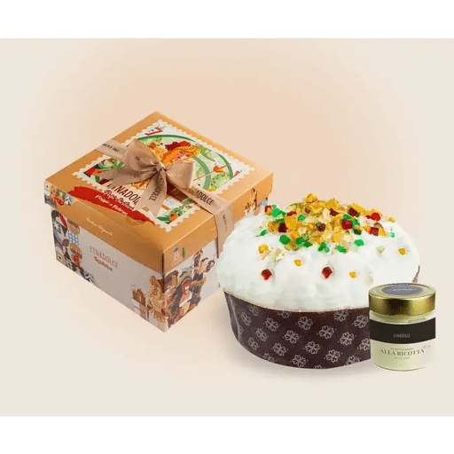 ETNADOLCE Panettone Cassata Siciliana + Ricotta Cream - 750g (26.5oz) - Pinocchio's Pantry - Authentic Italian Food