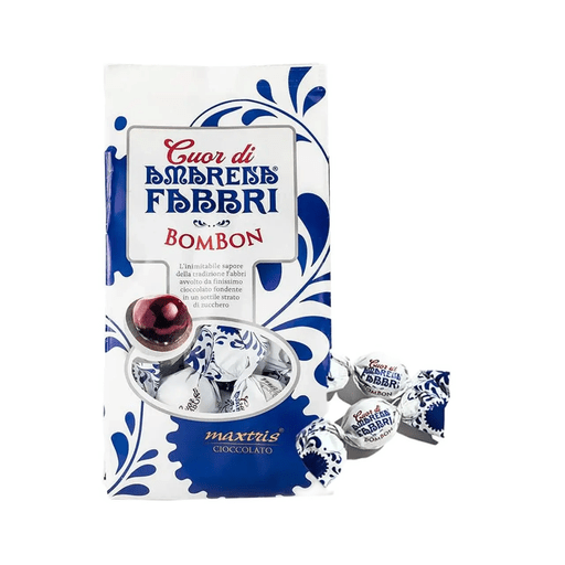 FABBRI Chocolate Covered Candied Amarena Cherries - 150g (5.3oz) - Pinocchio's Pantry - Authentic Italian Food