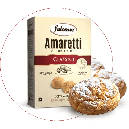 FALCONE Classic Soft Amaretti with Almonds - 170g (5.9oz) - Pinocchio's Pantry - Authentic Italian Food