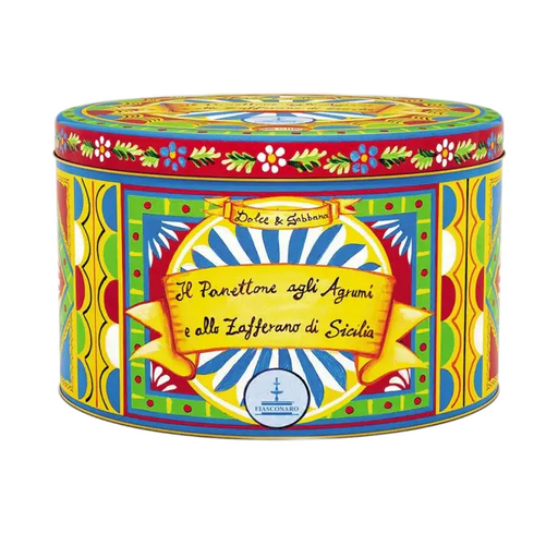 FIASCONARO Dolce & Gabbana Panettone Citrus Fruits & Saffron - 500g (17.6 oz) - Pinocchio's Pantry - Authentic Italian Food