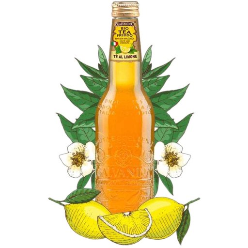 GALVANINA Organic Lemon Iced Tea - 355ml (12fl. oz) - Pinocchio's Pantry - Authentic Italian Food