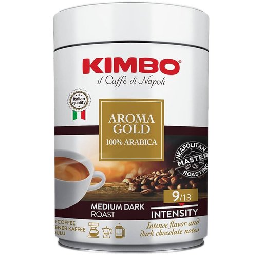 KIMBO Caffè Aroma Gold - 250g (8.8oz) - Pinocchio's Pantry - Authentic Italian Food