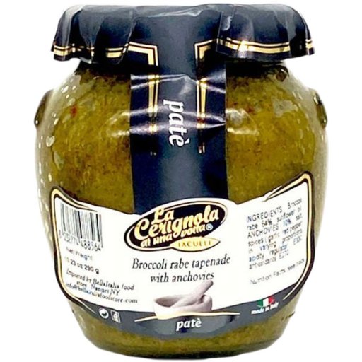 LA CERIGNOLA Broccoli Rabe Tapenade with Anchovies - 314g (10.23oz) - Pinocchio's Pantry - Authentic Italian Food