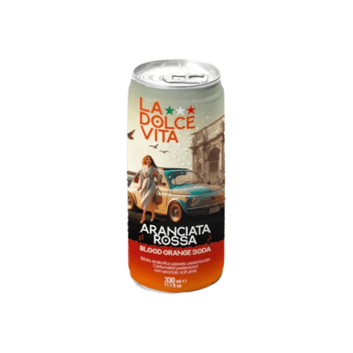 LA DOLCE VITA Blood Orange Soda - 330ml (11.1fl. oz) - Pinocchio's Pantry - Authentic Italian Food