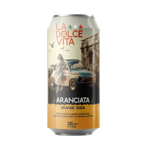 LA DOLCE VITA Orange Soda - 330ml (11.1fl. oz) - Pinocchio's Pantry - Authentic Italian Food