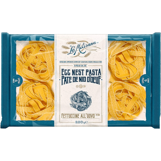 LA MOLISANA Egg Fettuccine n.204 Extra di Lusso - 250g (8.8oz) - Pinocchio's Pantry - Authentic Italian Food