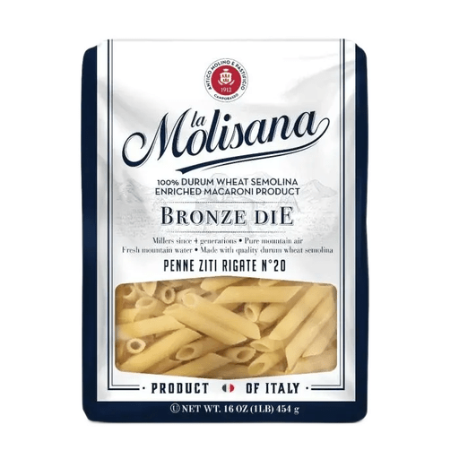 LA MOLISANA Penne Ziti Rigate n.20 - 454g (1lb) - Pinocchio's Pantry - Authentic Italian Food