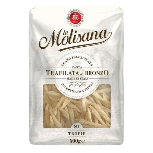 LA MOLISANA Trofie n.81 - 500g (1.1lb) - Pinocchio's Pantry - Authentic Italian Food