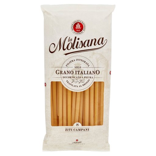 LA MOLISANA Ziti Campani Pasta n.8 - 500g (1.1lb) - Pinocchio's Pantry - Authentic Italian Food