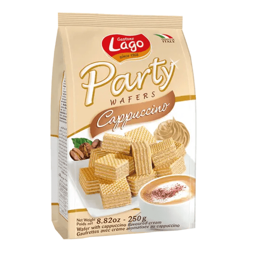 LAGO Cappuccino Party Wafers - 250g (8.82oz) - Pinocchio's Pantry - Authentic Italian Food