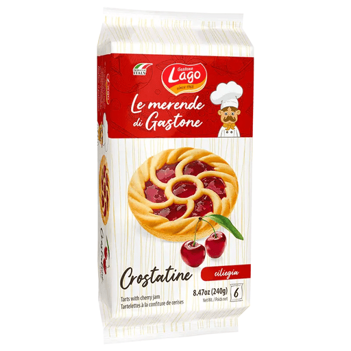 LAGO Ciliegia Crostatine, Cherry Tarts - 6 count - Pinocchio's Pantry - Authentic Italian Food