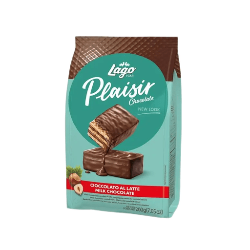 LAGO Milk Chocolate Covered Party Wafers - 250g (8.82oz) - Pinocchio's Pantry - Authentic Italian Food