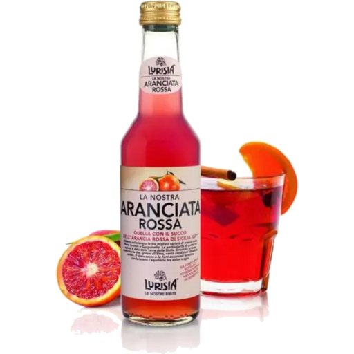 LURISIA (Aranciata Rossa) Blood Orange Soda - 275ml (9.3fl. oz) - Pinocchio's Pantry - Authentic Italian Food