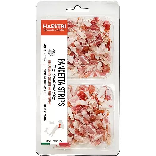 MAESTRI Italian Pancetta Strips - 99g (3.5oz) - Pinocchio's Pantry - Authentic Italian Food