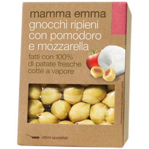 MAMMA EMMA Potato Gnocchi Stuffed with Tomato & Mozzarella - 350g (14.4oz) - Pinocchio's Pantry - Authentic Italian Food