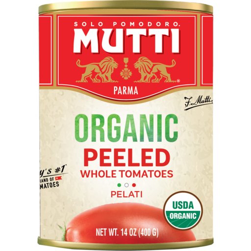 MUTTI Organic Whole Peeled Tomatoes - 400g (14oz) - Pinocchio's Pantry - Authentic Italian Food