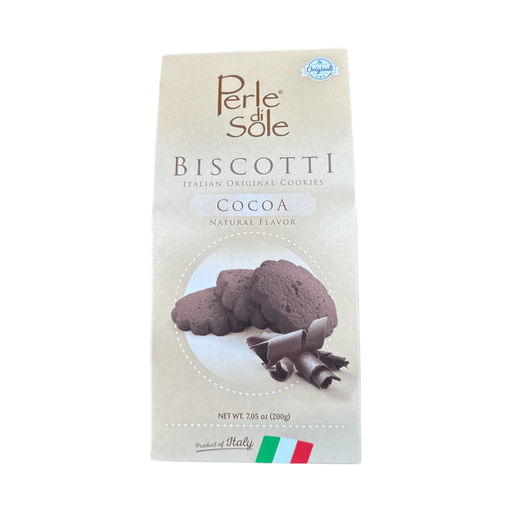 PERLE DI SOLE Chocolate Shortbread Cookies - 200g (7.05oz) - Pinocchio's Pantry - Authentic Italian Food