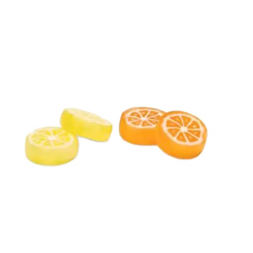 PERLE DI SOLE Lemon & Orange Slice Hard Candy - 100g (3.52oz) - Pinocchio's Pantry - Authentic Italian Food