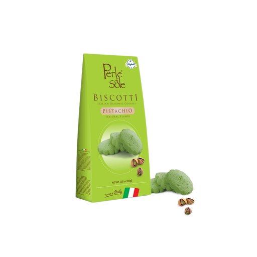 PERLE DI SOLE Pistachio Shortbread Cookies - 200g (7.05oz) - Pinocchio's Pantry - Authentic Italian Food