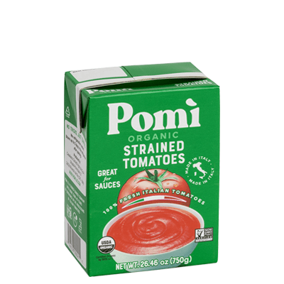 POMI Organic Strained Tomatoes - 750g (26.46oz) - Pinocchio's Pantry - Authentic Italian Food