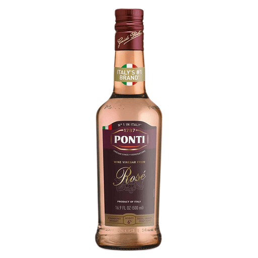 PONTI Italian Rose Wine Vinegar - 500ml (16.9fl. oz) - Pinocchio's Pantry - Authentic Italian Food