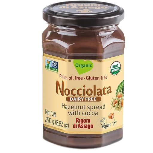 RIGONI Nocciolata Dairy Free Organic Hazelnut Spread - 250g (8.82oz) - Pinocchio's Pantry - Authentic Italian Food