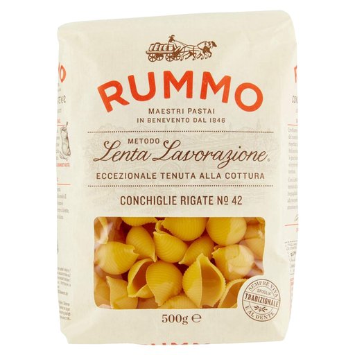 RUMMO Conchiglie Rigate Pasta - 454g (1lb) - Pinocchio's Pantry - Authentic Italian Food