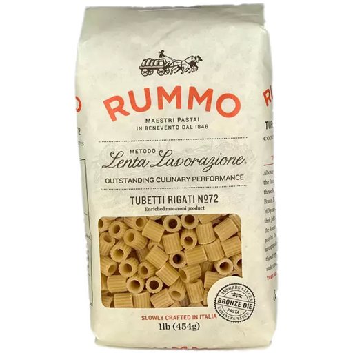 RUMMO Tubetti Rigati Pasta - 454g (1lb) - Pinocchio's Pantry - Authentic Italian Food