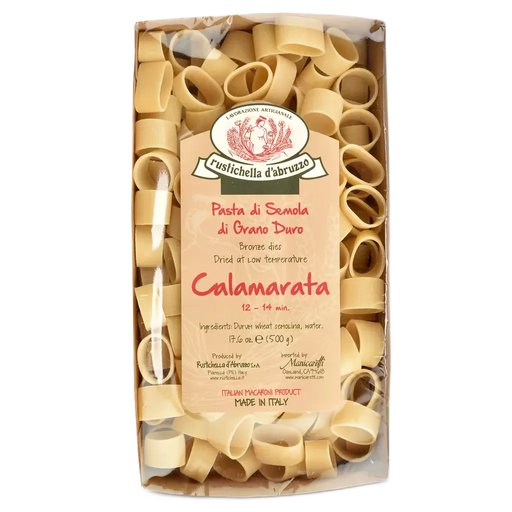 RUSTICHELLA D’ABRUZZO Calamarata Pasta - 500g (17.6oz) - Pinocchio's Pantry - Authentic Italian Food