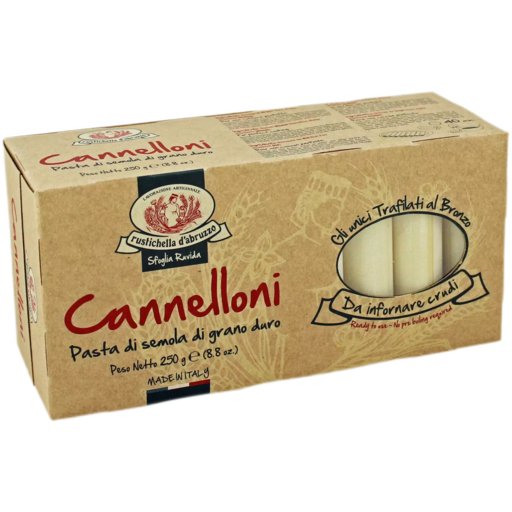 RUSTICHELLA D’ABRUZZO Cannelloni Pasta - 250g (8.8oz) - Pinocchio's Pantry - Authentic Italian Food