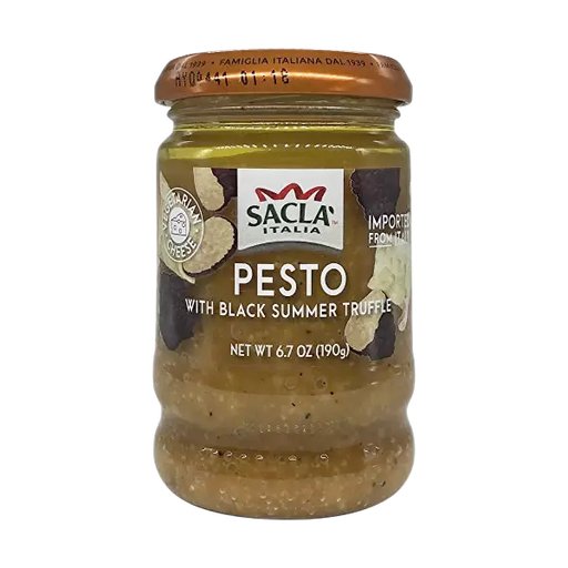 SACLA Italian Pesto with Black Summer Truffle - 190g (6.7oz) - Pinocchio's Pantry - Authentic Italian Food