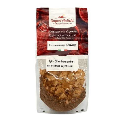 SAPORI ANTICHI Garlic, Oil & Hot Pepper Pasta Seasoning Mix - 50g (1.76oz) - Pinocchio's Pantry - Authentic Italian Food