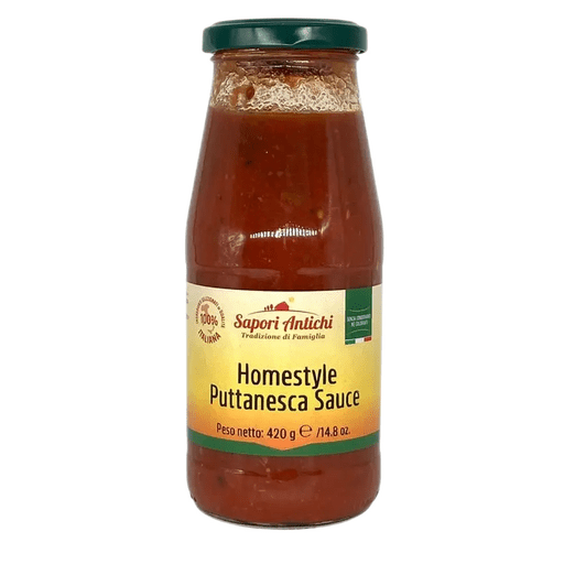 SAPORI ANTICHI Puttanesca Sauce - 420g (14.8oz) - Pinocchio's Pantry - Authentic Italian Food