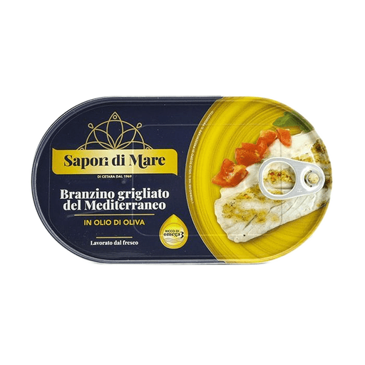 SAPORI DI MARE Grilled Branzino in EVOO - 145g (5.11oz) - Pinocchio's Pantry - Authentic Italian Food