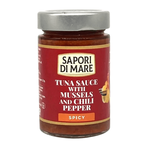 SAPORI DI MARE Tuna Sauce with Mussels & Chili Pepper - 185g (6.52oz) - Pinocchio's Pantry - Authentic Italian Food