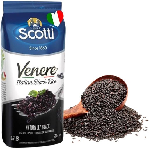 SCOTTI Venere Italian Black Rice - 500g (1.1lb) - Pinocchio's Pantry - Authentic Italian Food