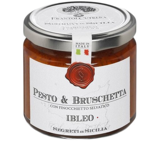 SEGRETI DI SICILIA Pesto & Bruschetta with Wild Fennel - 190g (6.7oz) - Pinocchio's Pantry - Authentic Italian Food