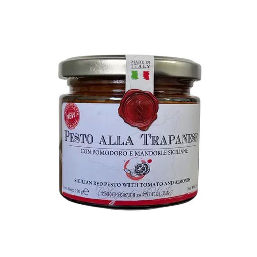 SEGRETI DI SICILIA Sicilian Red Pesto with Tomato & Almonds - 190g (6.7oz) - Pinocchio's Pantry - Authentic Italian Food