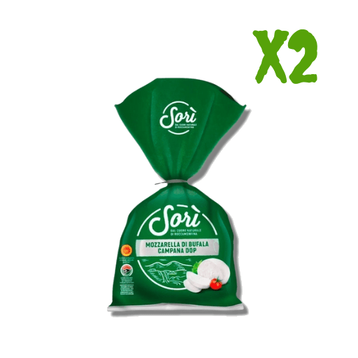 SORÌ Mozzarella di Bufala Campana DOP - 2 x 125g (4.4oz) - Pinocchio's Pantry - Authentic Italian Food