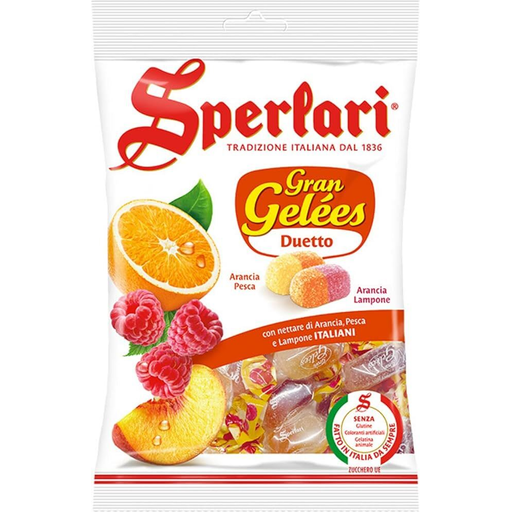 SPERLARI Gran Gelées Duetto Fruits Candies - 175g (6.17oz) - Pinocchio's Pantry - Authentic Italian Food