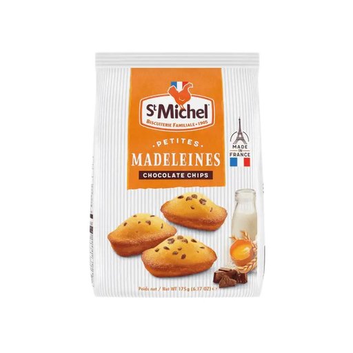 ST. MICHEL Mini Chocolate Chips Madeleine Bites - 175g (6.17oz) - Pinocchio's Pantry - Authentic Italian Food