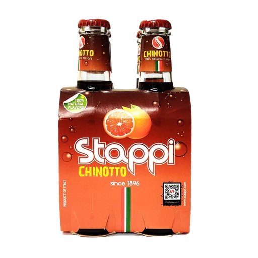 STAPPI Chinotto - 4 count - 200ml (6.8fl. oz) each - Pinocchio's Pantry - Authentic Italian Food