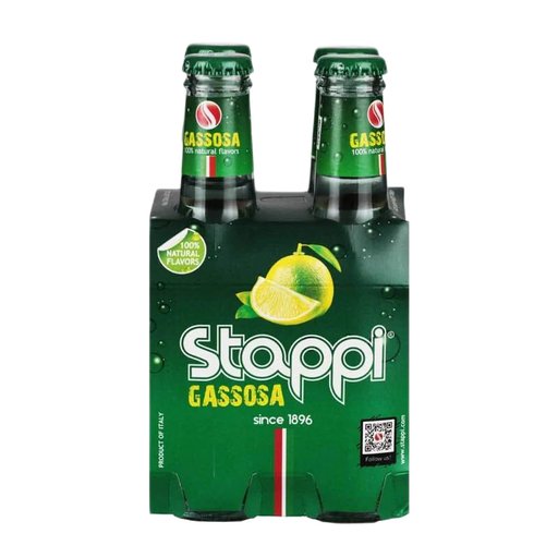 STAPPI Gassosa Soda - 4 count - 200ml (6.8fl. oz) each - Pinocchio's Pantry - Authentic Italian Food