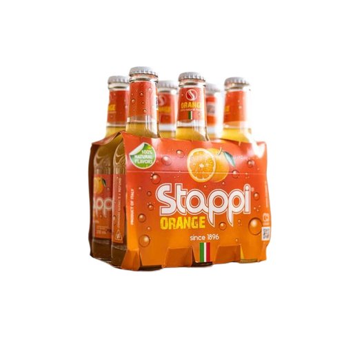 STAPPI Orange Soda - 6 count - 200ml (6.8fl. oz) each - Pinocchio's Pantry - Authentic Italian Food