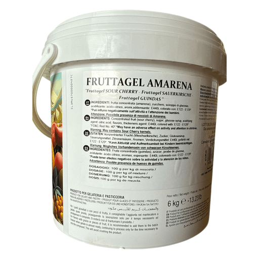 STRAMONDO Fruttagel Sour Cherry - 6kg (13.23lb) - Pinocchio's Pantry - Authentic Italian Food